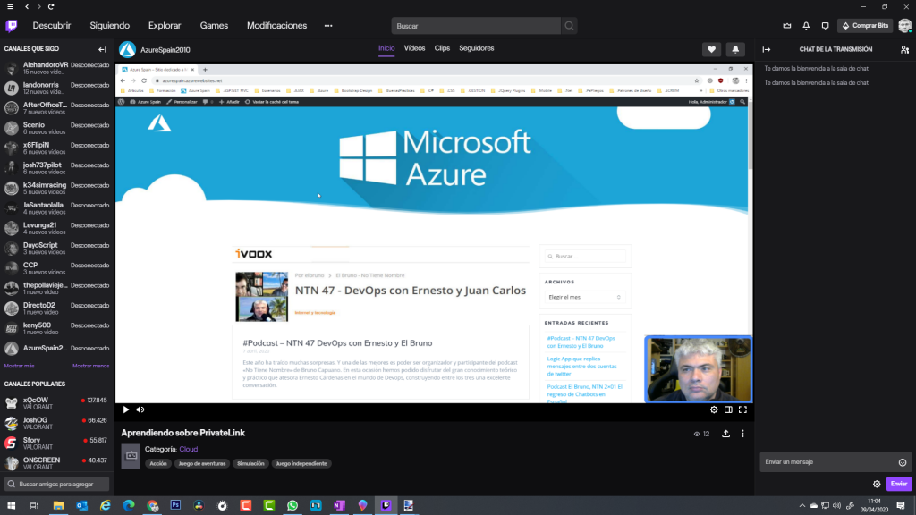 AzureSpain2010 en Twitch
