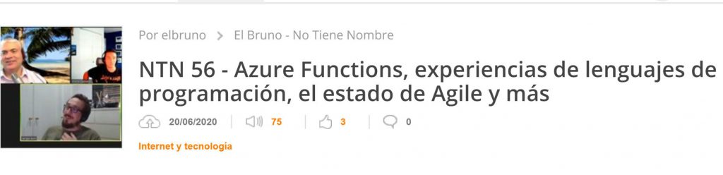 NTN 56 - Azure Functions, experiencias de lenguajes de programación, el estado de Agile y más