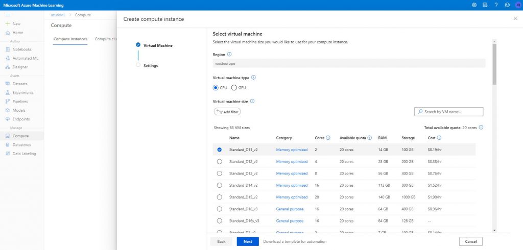 Azure Machine Learning Studio